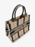Christian Dior Book Tote Beige / Black Canvas Medium