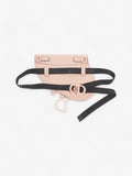 Christian Dior Saddle Pouch Pink Nude Calfskin Leather