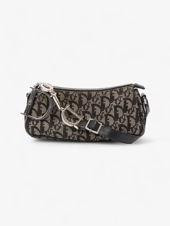 Christian Dior Logo Baguette Black Oblique Canvas