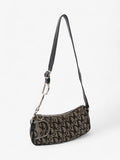 Christian Dior Logo Baguette Black Oblique Canvas