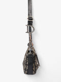 Christian Dior Logo Baguette Black Oblique Canvas