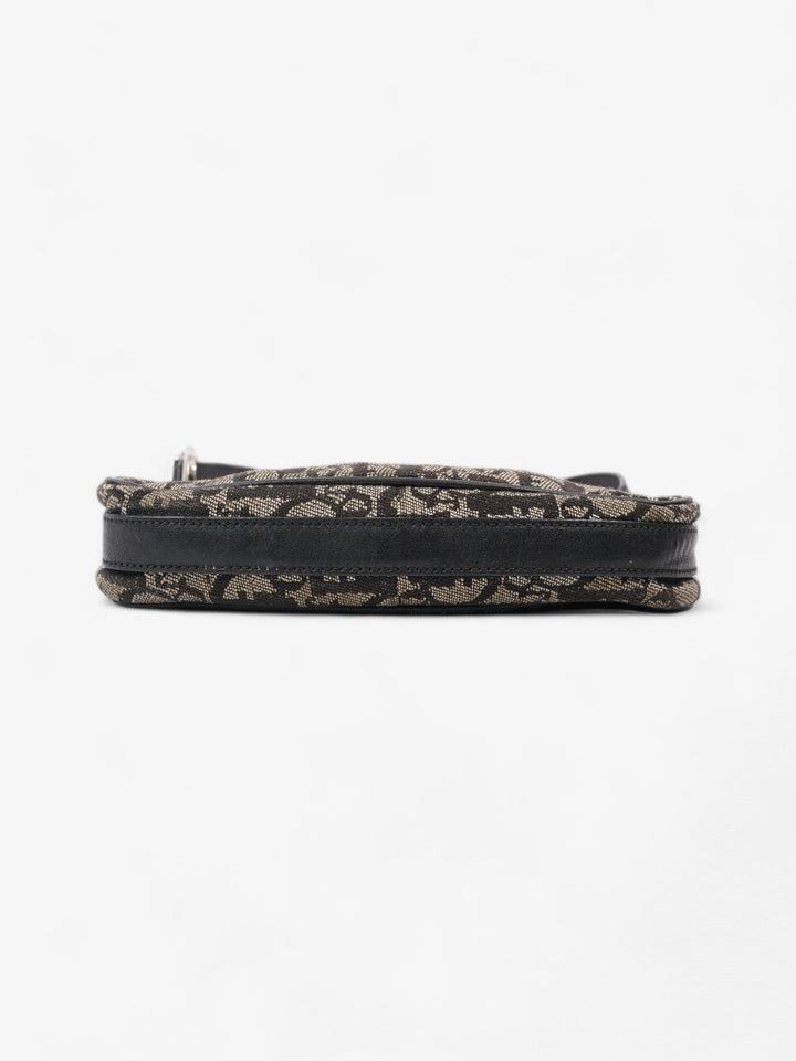 Christian Dior Logo Baguette Black Oblique Canvas