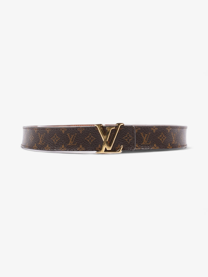 Louis Vuitton LV Initials Belt Monogram / Brown Coated Canvas 80cm 32"