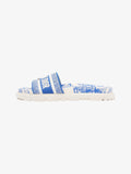 Christian Dior Dway Slides White / Blue Canvas EU 38 UK 5
