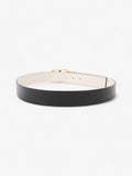 Christian Dior 30 Montaigne Reversible Belt White / Black / Gold Leather 106cm