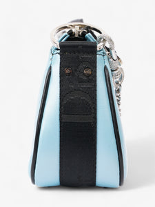 Christian Dior Hardcore Bag Light Blue / Black Coated Canvas Mini