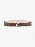 Louis Vuitton LV Initiales Reversible Belt Pink / Monogram Coated Canvas 80cm / 32"