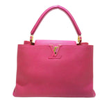 Louis Vuitton Capucines MM Pink Taurillon Handbag