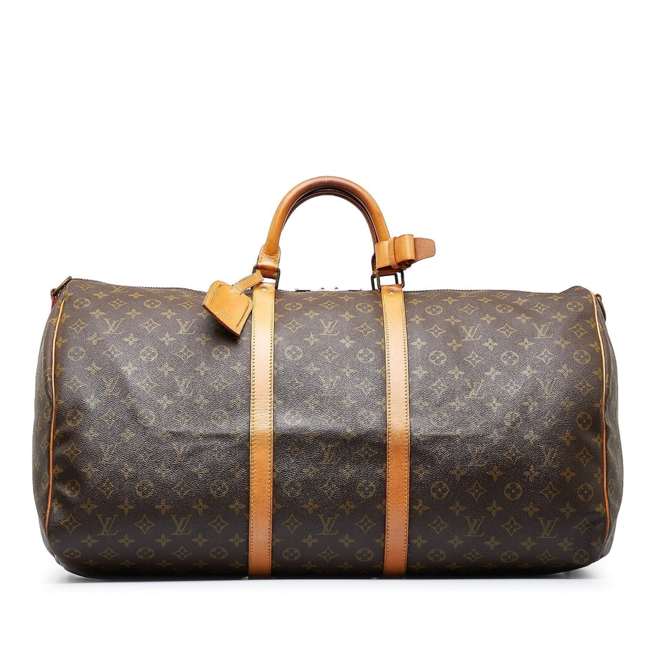 Louis Vuitton Monogram Keepall Bandouliere 60 Travel Bag