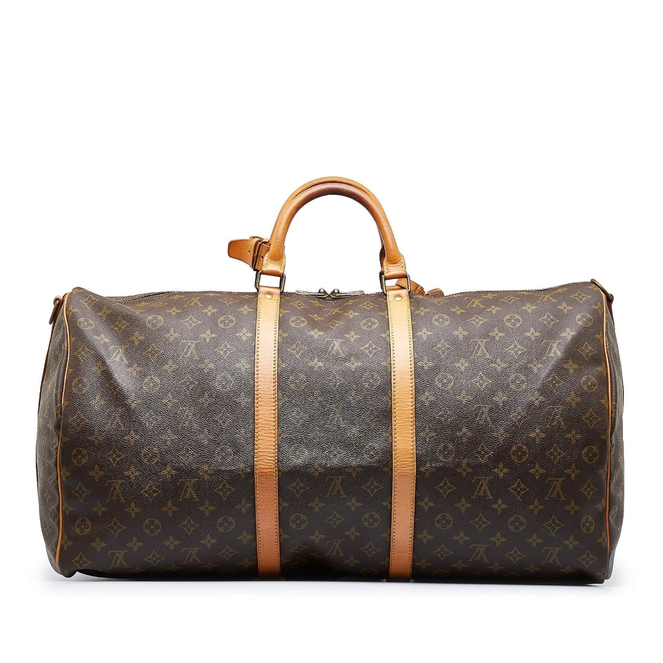 Louis Vuitton Monogram Keepall Bandouliere 60 Travel Bag