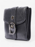 Christian Dior D Charm Purse Black Leather