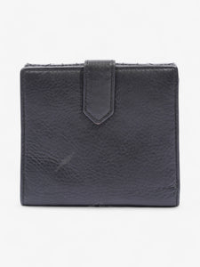 Christian Dior D Charm Purse Black Leather