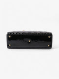Christian Dior Lady Dior Black Patent Leather Large