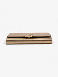 Louis Vuitton Louise Clutch Gold Leather