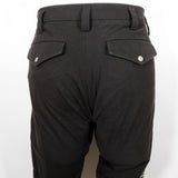 Gucci Pants 495695 Cotton, Polyurethane black 18Stainless Steel Sideline gabardine stretch pants mens 46