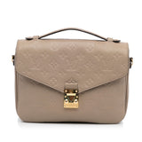 Louis Vuitton Pochette Métis Beige Monogram Empreinte Clutch