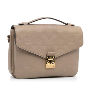 Louis Vuitton Pochette Métis Beige Monogram Empreinte Clutch