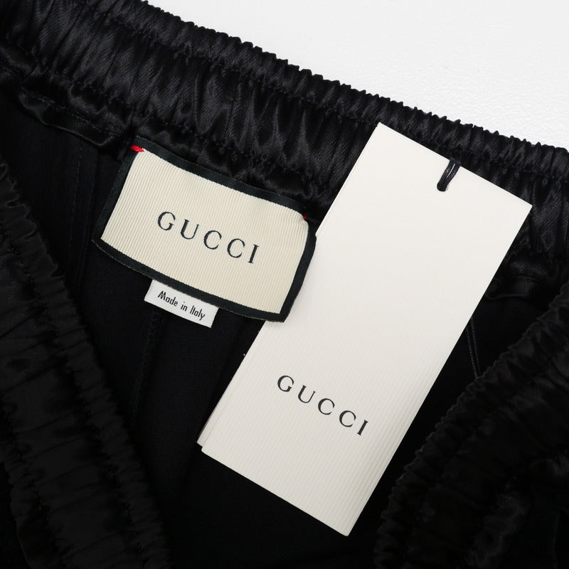 Gucci Shorts 595537 Velor black mens S