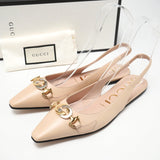 Gucci pumps 626725 leather beige Women 37