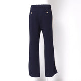 Gucci Pants 524709 97% rayon, 3% polyurethane Navy/White x Bordeaux Women 42