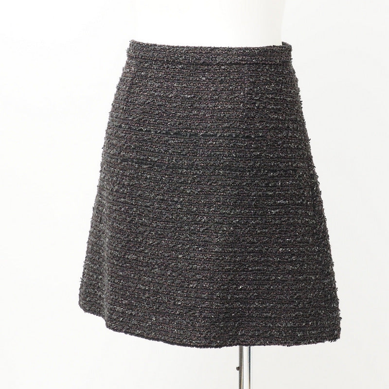 Gucci skirt 681234 tweed gray Women 44