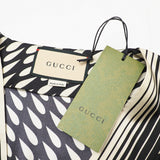 Gucci one piece 643440 silk Two-tone (black) 42 (170/92Y)