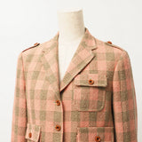 Gucci tailored jacket 633146 100% wool Two-tone color (pink) 42 (170/92Y)