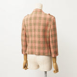 Gucci tailored jacket 633146 100% wool Two-tone color (pink) 42 (170/92Y)