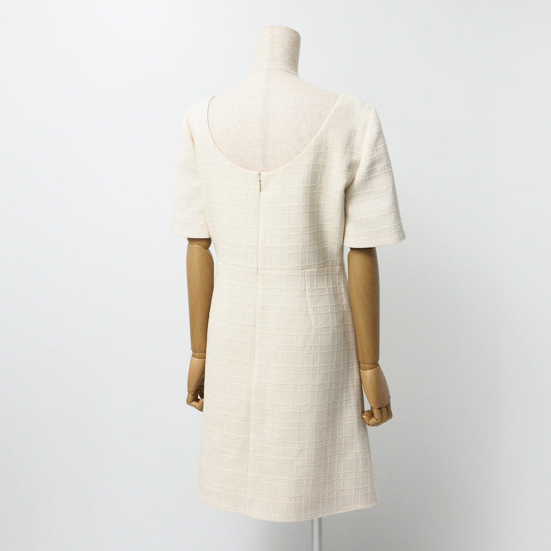 Gucci one piece 631480 tweed Ivory Women 42