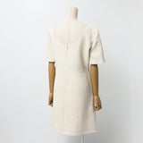 Gucci one piece 631480 tweed Ivory Women 42