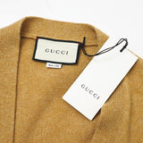 Gucci cardigan 635162 wool mustard With Brooch Oversize Women M (170/92Y)