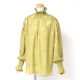 Gucci blouse 592453 silk green Women 42