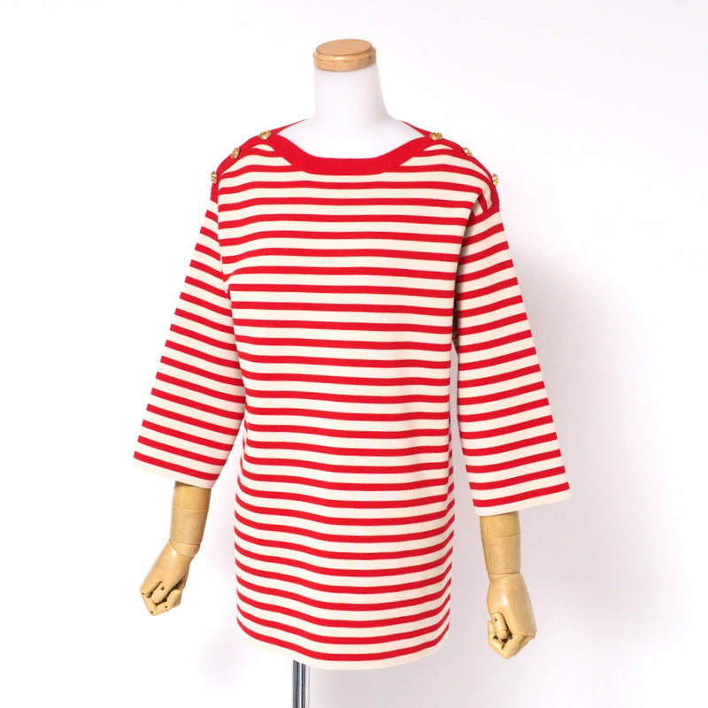 Gucci sweater 572594 knit Beige / red Women M
