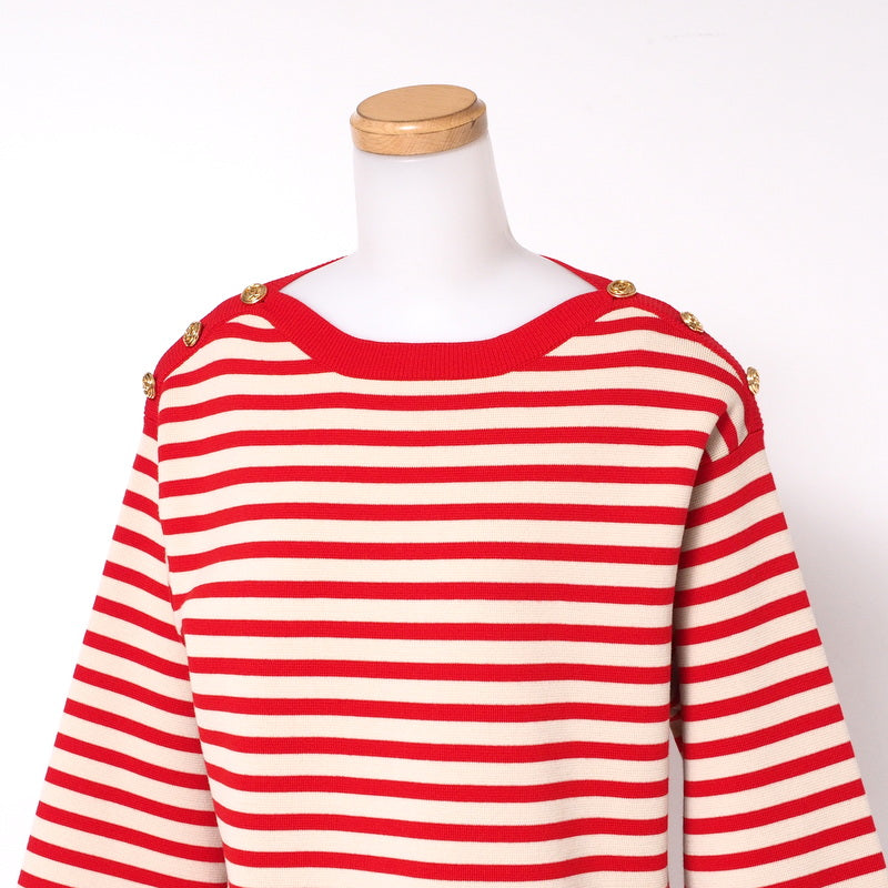 Gucci sweater 572594 knit Beige / red Women M