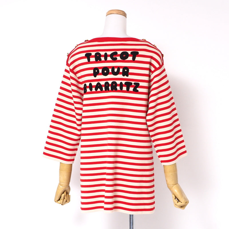 Gucci sweater 572594 knit Beige / red Women M