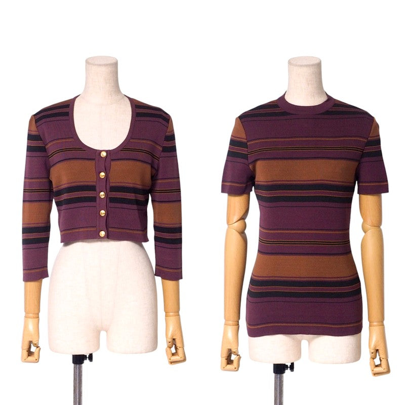 Gucci ensemble 257-5012-6167/256-5010-6167 cotton purple Women M