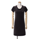 Gucci one piece 271473 Velor charcoal Women XS