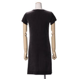 Gucci one piece 271473 Velor charcoal Women XS