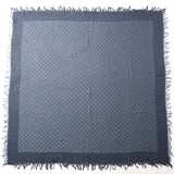Gucci shawl 283833 3G272 55% cotton, 45% silk Navy