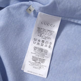 Gucci Short sleeve shirt 604109 cotton blue mens 46