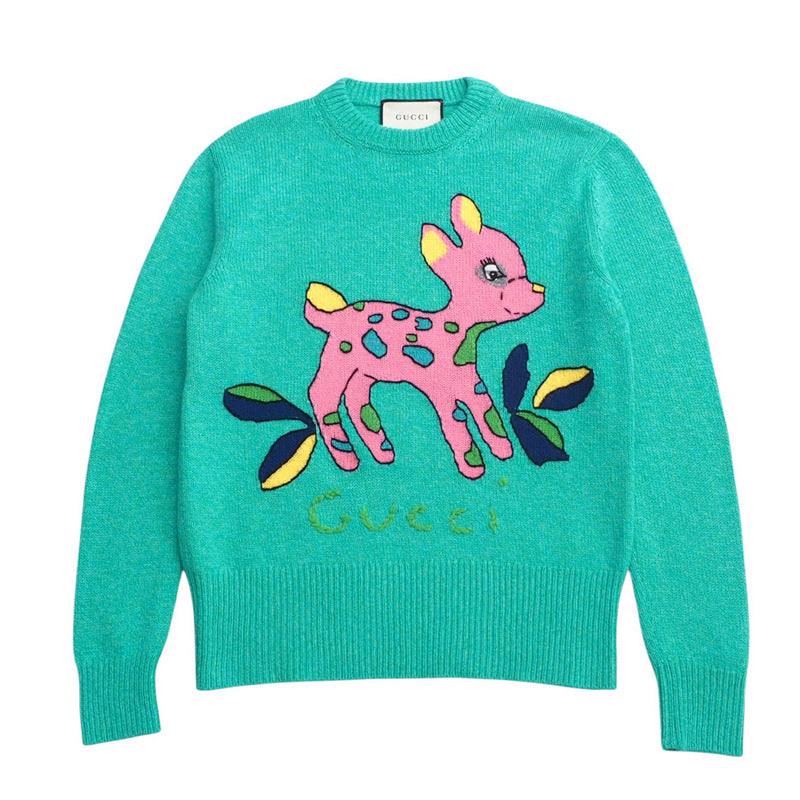 Gucci sweater 527212 knit green Women XS