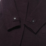 Burberry coat B1B41-870-18 74% wool, 10% alpaca, 9% mohair, 7% nylon Bordeaux Women 38