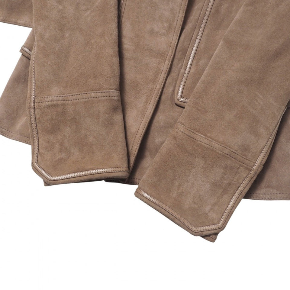 Gucci Jacket 142343.XC064 Sheep leather Beige type Women 38