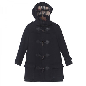 Burberry Duffel coat C9C06-452-29 wool black Kids 8Y-128
