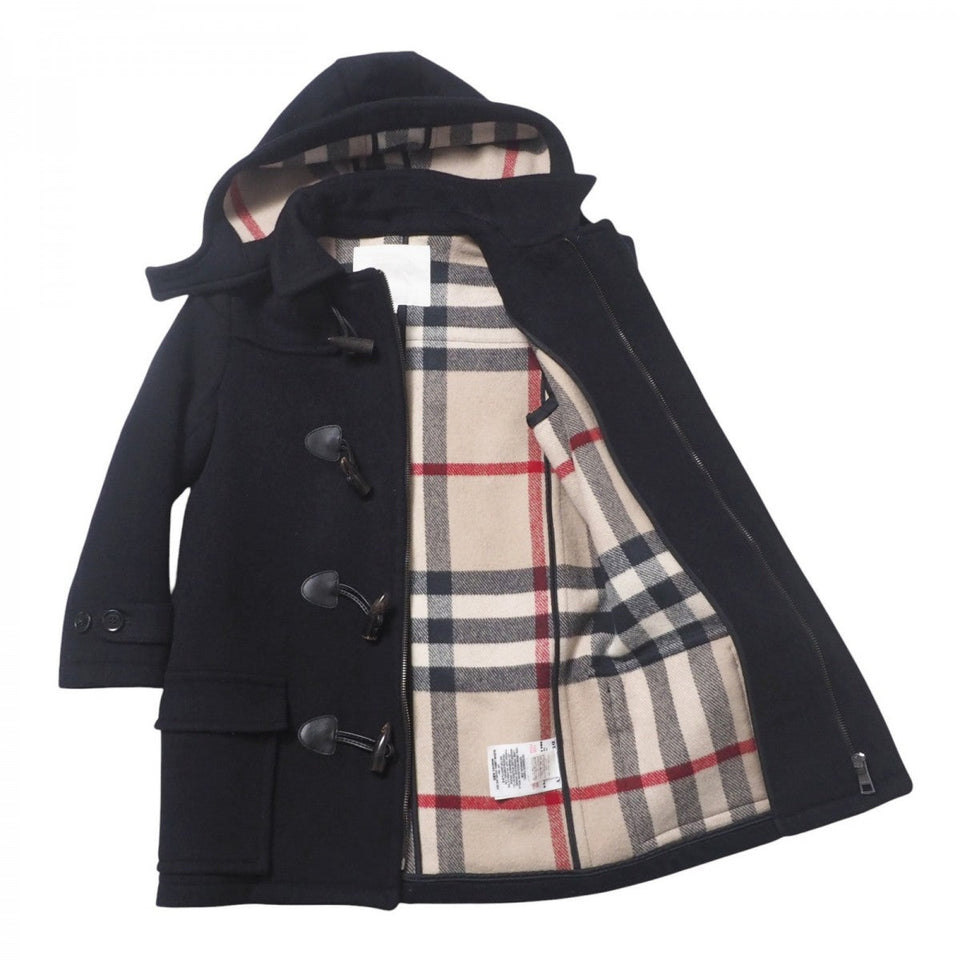 Burberry Duffel coat C9C06-452-29 wool black Kids 8Y-128