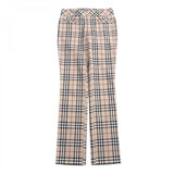 Burberry BLUE LABEL Pants FQ536-283-43 cotton beige Women 34