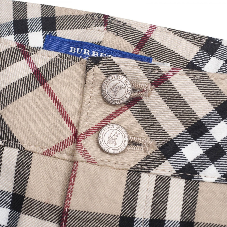 Burberry BLUE LABEL Pants FQ536-283-43 cotton beige Women 34