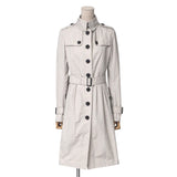 Burberry trench coat B1A21-306-40 polyester cream Women 36