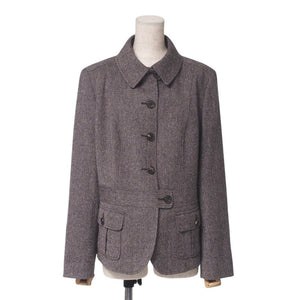 Burberry Jacket FC150-750-55 93% wool, 6% nylon, 1% polyurethane Brown Women 46
