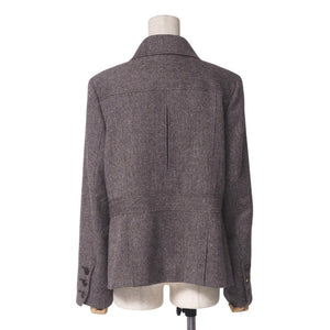 Burberry Jacket FC150-750-55 93% wool, 6% nylon, 1% polyurethane Brown Women 46